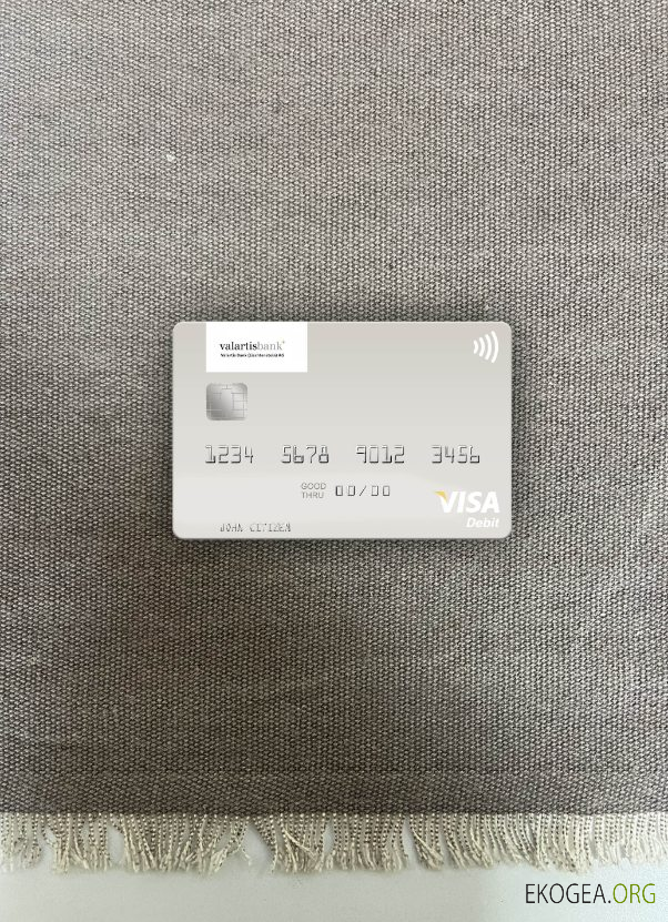 Liechtenstein Valartis Bank carte de débit visa photolook avant